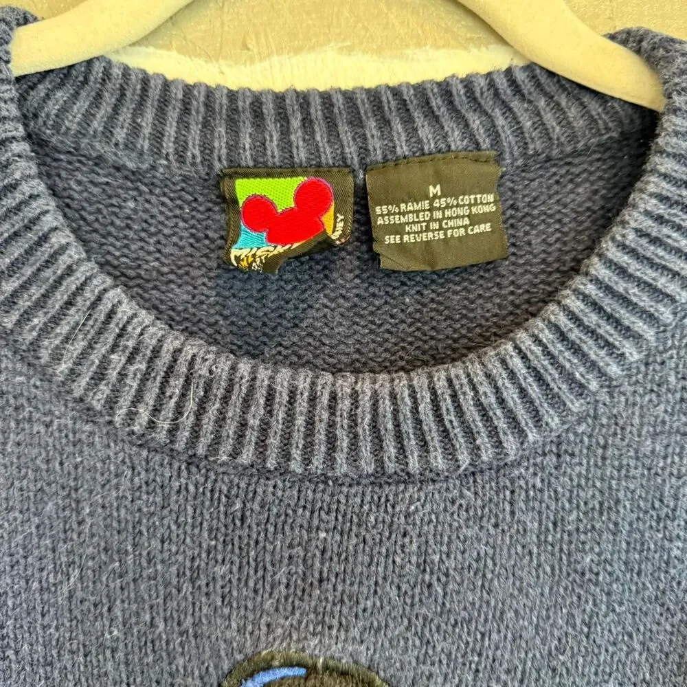 Vintage 90s Disney Knit embroidered sweater - Picture 2 of 5